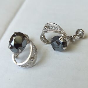 Vintage Sterling Silver Screw Back Earrings